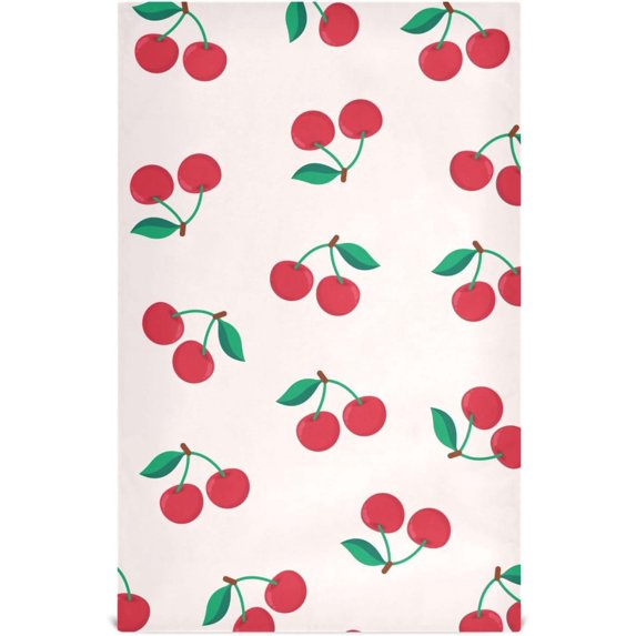 Kitchen Towels Cute Fruit Pattern Pattern Cleaning Towel Absorbent Hand Towels Tea Towels for Home Restaurant Dish Clean 28" x 18", 1PC