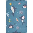 thumbnail image 1 of Kitchen Towels Cute Sharks Pattern Cleaning Towel Absorbent Hand Towels Tea Towels for Home Restaurant Dish Clean 28" x 18", 4PCS, 1 of 7