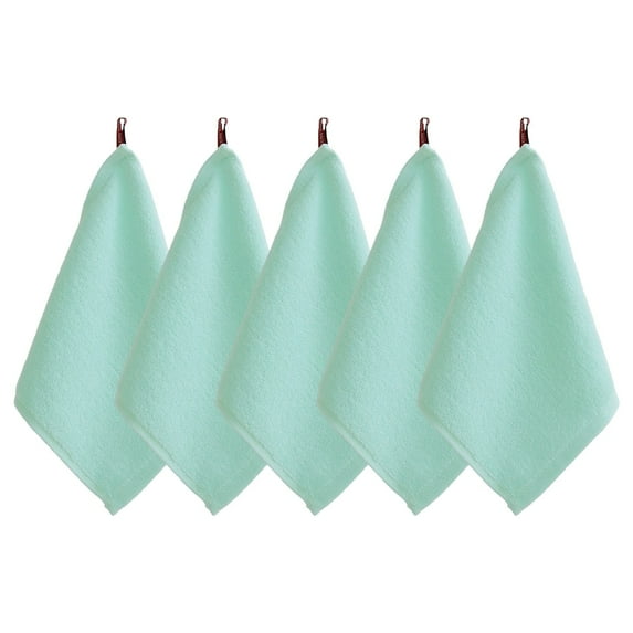 Kitchen Towels, Furenl Dish Towels, Cotton Small Square Towel – 25X25Cm, Solid Color, Highly Absorbent and Lint-Free Hand Towel