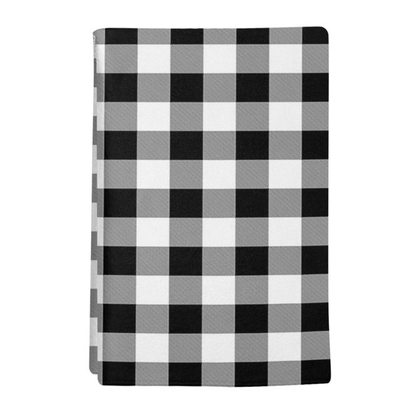 Kitchen Towels Pack of 1 Black White Buffalo Check Dish Drying Towels,Soft Absorbent Microfiber Cleaning Cloths Farmhouse Classic Tartan Plaid Quick Drying Hand Towels Set,18x28 inches