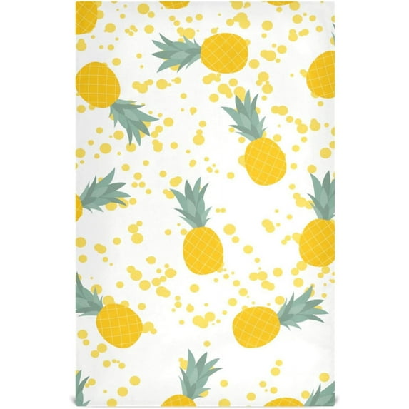 Kitchen Towels Pineapple Pattern Pattern Cleaning Towel Absorbent Hand Towels Tea Towels for Home Restaurant Dish Clean 28" x 18", 4PCS