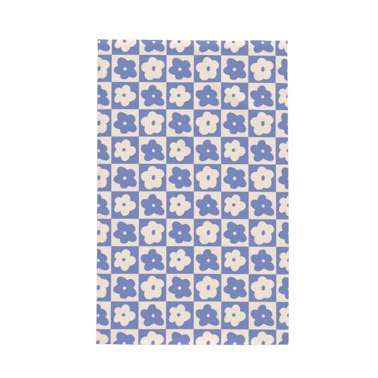 Kitchen Towels, Plaid Flowers Absorbent Dish Towels for Kitchen Drying