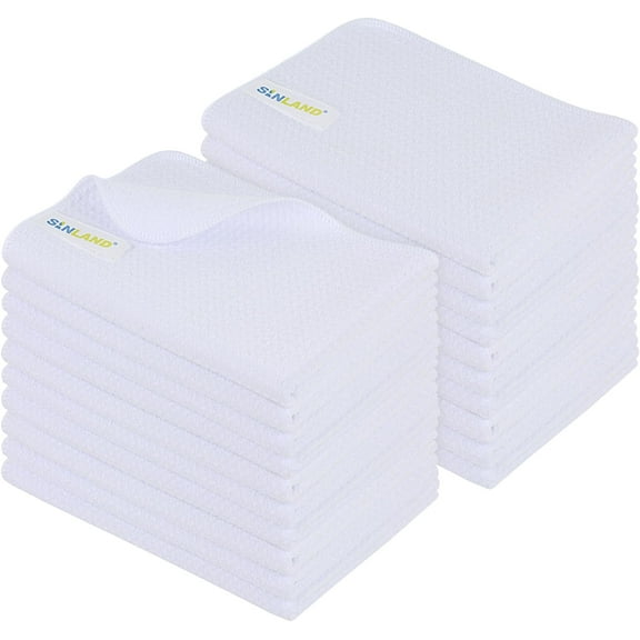 Kitchen Towels Premium Sublimation Blank Towels Fast Drying Tea Towel Polyester Dish Towels for Drying Dishes16 Inch X 24 Inch 20 Pack