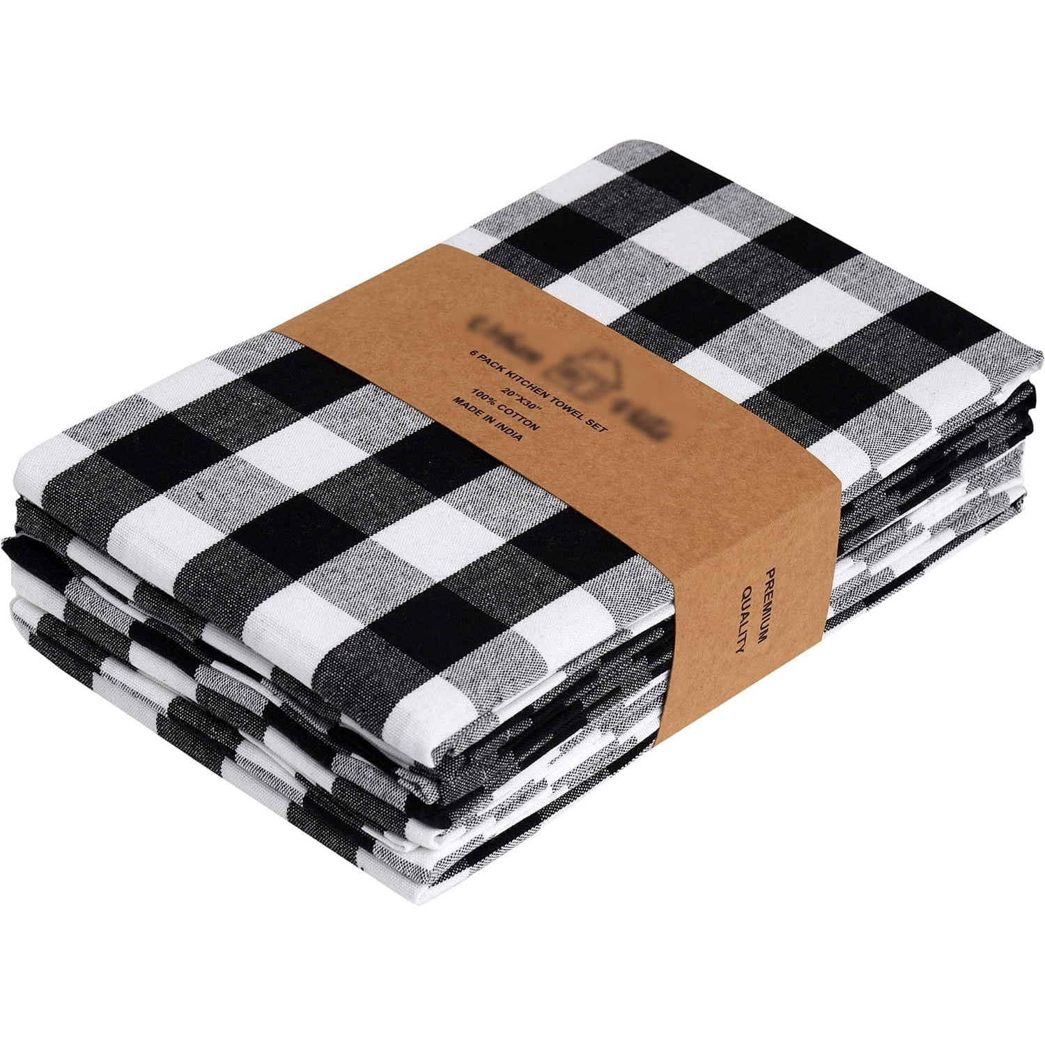 GoXteam Kitchen Towels Stripes Dish Towels for Kitchen Set of 6, Highly ...