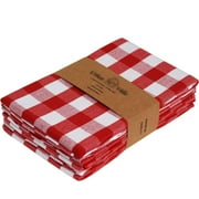 DII Buffalo Check Plaid Dish Towels – Set Of 3, 20x30 Inches – 100% Cotton, Super Absorbent & Monogrammable
