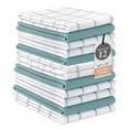 thumbnail image 1 of Kitchen Towels Set - Pack of 12 Cotton Dish Towels for Drying Dishes, 18”x 28”, Kitchen Hand Towels, Quick Drying Kitchen Towel Set - Aqua, 1 of 9