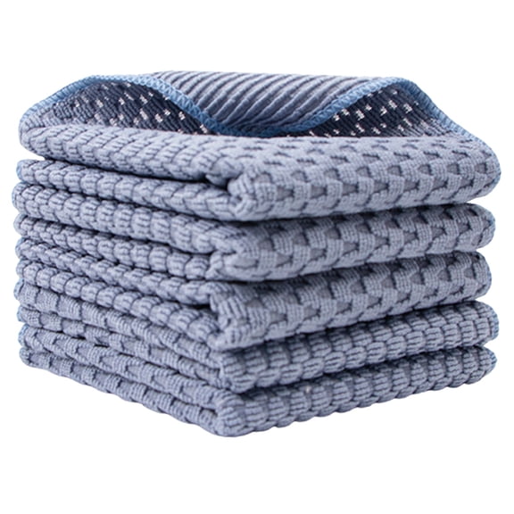 Kitchen Towels Set - Pack of 5 Microfiber Dish Towels for Drying Dishes, 11.8”x 11.8”, Kitchen Hand Towels, Quick Drying Kitchen Towel Set