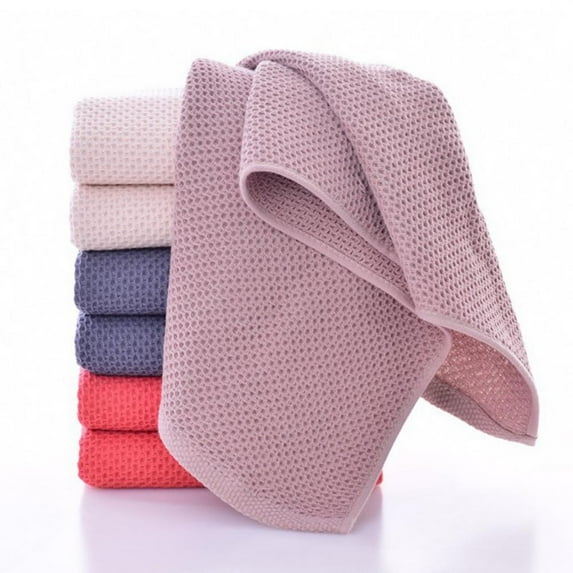 Kitchen Towels Terry & Waffle & Flat Cotton Dish Towels for Kitchen, Absorbent Kitchen Hand Towels Highly Absorbent Durable Towel