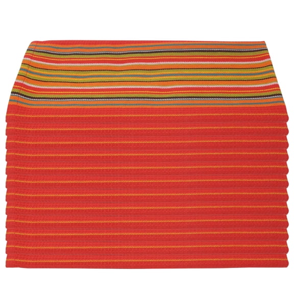 Kitchen Towels Tomato Red 28 x 16 Inches Multi Purpose Cooking Drying Cleaning