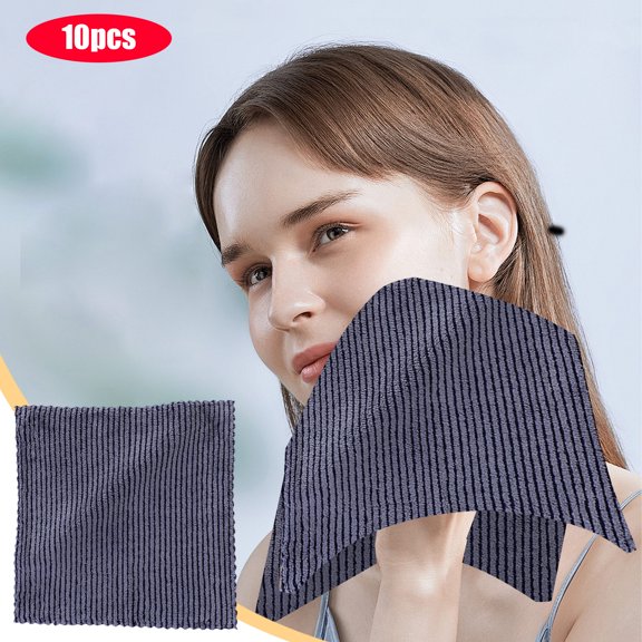 Kitchen Towels Velvet Candy Striped Flannel Towel Face Towel Absorbent Drying Face Bath Large Towel Must Have For Home And Travel Super Soft Experience Hand Towels For Bathroom