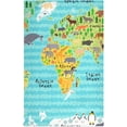 thumbnail image 1 of Kitchen Towels World Map Pattern Cleaning Towel Absorbent Hand Towels Tea Towels for Home Restaurant Dish Clean 28" x 18", 6PCS, 1 of 7