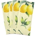 thumbnail image 1 of Kitchen Towels Yellow Lemon Pattern Cleaning Towel Absorbent Hand Towels Tea Towels for Home Restaurant Dish Clean 28" x 18", 4PCS, 1 of 7