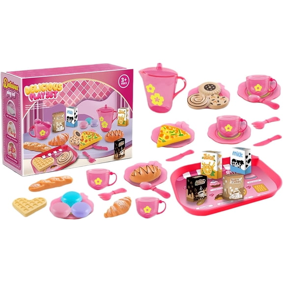 Kitchen Toy for Girl | Safe Realistic Tea Game | Kids Play Kitchen Set - for Boys Birthday Christmas New Year Easter Party Home Indoor