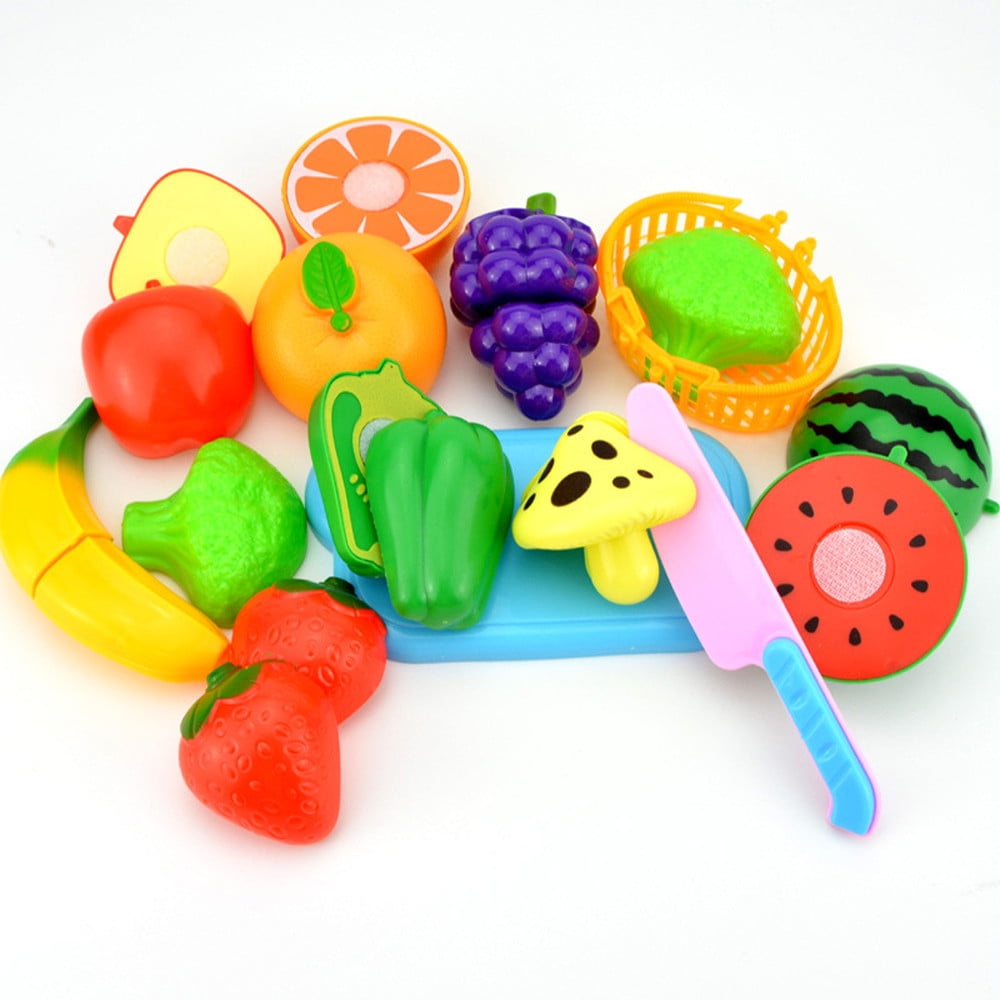 Pretend Food Playset For Kids, Fruits ,Vegetables, Poultry
