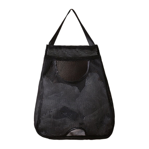 Kitchen Trash Bag Organizer, Grocery Bag Hanging Dispenser, Breathable Net Storage Rack, Plastic Bag Wall Mount Holder, Grocery Sack Mesh Storage Pouch, Under Cabinet Bag Arranger