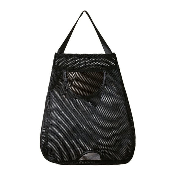 Kitchen Trash Bag Organizer, Grocery Bag Hanging Dispenser, Breathable Net Storage Rack, Plastic Bag Wall Mount Holder, Grocery Sack Mesh Storage Pouch, Under Cabinet Bag Arranger
