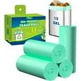 Kitchen Trash Bags 13 Gallon Biodegradable Tall Kitchen Garbage Bags Strong Unscented Recycling