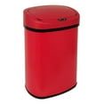 Kitchen Trash Can 13 Gallon Automatic Metal Garbage Can Stainless Steel