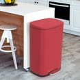 thumbnail image 1 of Kitchen Trash Can, 50L/13 Gallon Stainless Steel Trash Can with Lid, Rectangular Trash Can with Foot Pedal and Removable Inner Bucket, Kitchen Trash Can with Lid, Suitable for Kitchen Bedroom Bathroom, 1 of 7