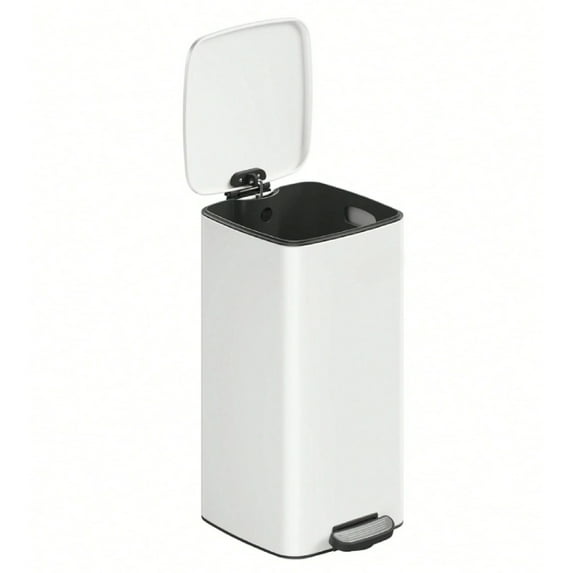 Kitchen Trash Can, 8-Gallon (30 L) Trash Bin, Stainless Steel Garbage Can, With Inner Bucket, Soft Close And Stays Ope