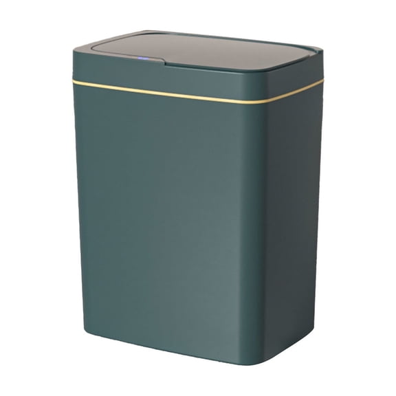 Kitchen Trash Can Automatic Sensor 4 Gal 15L with Silent Closing Lid, Waterproof Design for Household and Office Use, Space-Saving and Tightly Sealed