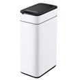 thumbnail image 1 of Kitchen Trash Can - ELPHECO - 40 Liter / 10.6 Gallon Automatic Trash Can with Butterfly Lid, Brushed Stainless Steel Finish, Motion Sensor Garbage Can for Kitchen, Office, Living Room, Outside, 6 AAA, 1 of 6