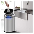Kitchen Trash Can Garbage Can Waste Bin 13 Gallon Trash Can Stainless
