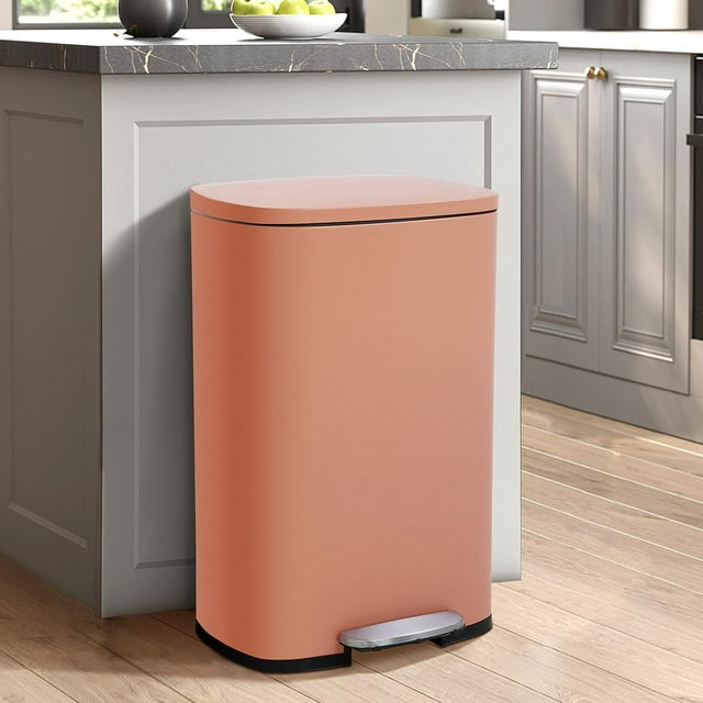 Kitchen Trash Can with Lid, 50L / 13 Gallon Trash Can Garbage Can With