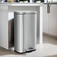 Kitchen Trash Can with Lid, 50L / 13 Gallon Trash Can Garbage Can With