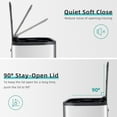 thumbnail image 1 of 8 Gallon Stainless Steel Kitchen Trash Can with Soft-Close Lid and Inner Bucket for Home Office, 1 of 7