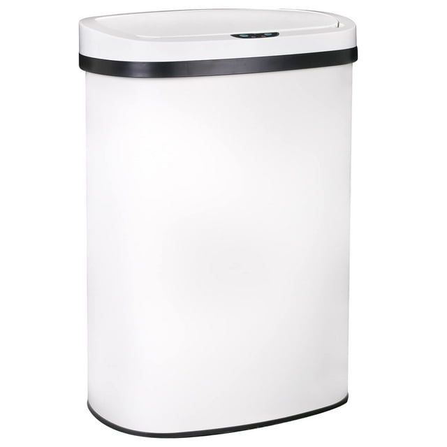 Kitchen Trash Can Office Bathroom Bedroom Waste Bin with Lid Automatic