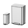 thumbnail image 1 of Kitchen Trash Can, Stainless Steel Waste Bin Trash Can with Soft Close Lid, Step-on Garbage Bin, 1 of 8