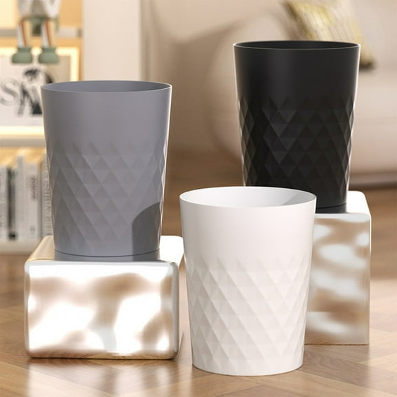 Kitchen Trash Can, Step-On Garbage Can with Lid, Tall Kitchen & Bathroom Trash Can, Small Office Waste Bin, Black - Xuniizn