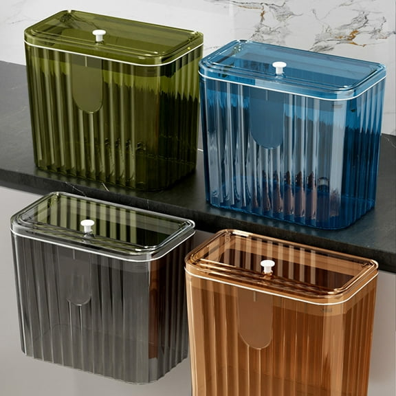 Kitchen Trash Can, Step-On Garbage Can with Lid, Tall Kitchen & Bathroom Trash Can, Small Office Waste Bin, Black - Xuniizn