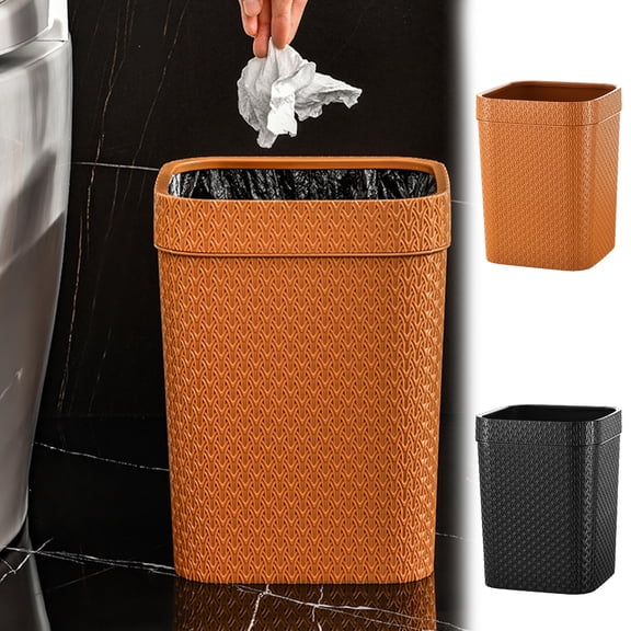 Kitchen Trash Can, Step-On Garbage Can with Lid, Tall Kitchen & Bathroom Trash Can, Small Office Waste Bin, Black - Xuniizn