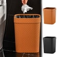 thumbnail image 1 of Kitchen Trash Can, Step-On Garbage Can with Lid, Tall Kitchen & Bathroom Trash Can, Small Office Waste Bin, Brown - Xuniizn, 1 of 9