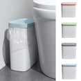 thumbnail image 1 of Kitchen Trash Can, Step-On Garbage Can with Lid, Tall Kitchen & Bathroom Trash Can, Small Office Waste Bin, Gray - Xuniizn, 1 of 7