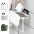 thumbnail image 1 of Kitchen Trash Can, Step-On Garbage Can with Lid, Tall Kitchen & Bathroom Trash Can, Small Office Waste Bin, Green - Xuniizn, 1 of 7