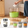 thumbnail image 1 of Kitchen Trash Can, Step-On Garbage Can with Lid, Tall Kitchen & Bathroom Trash Can, Small Office Waste Bin, Orange - Xuniizn, 1 of 7