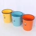 thumbnail image 1 of Kitchen Trash Can, Step-On Garbage Can with Lid, Tall Kitchen & Bathroom Trash Can, Small Office Waste Bin, Orange - Xuniizn, 1 of 7