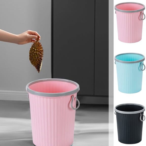 Kitchen Trash Can, Step-On Garbage Can with Lid, Tall Kitchen & Bathroom Trash Can, Small Office Waste Bin, Pink - Xuniizn