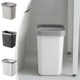 thumbnail image 1 of Kitchen Trash Can, Step-On Garbage Can with Lid, Tall Kitchen & Bathroom Trash Can, Small Office Waste Bin, White - Xuniizn, 1 of 7