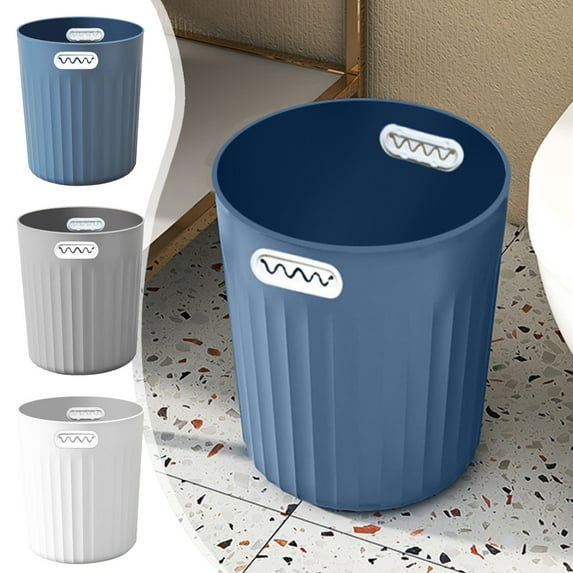 Kitchen Trash Can, Step-On Garbage Can with Lid, Tall Kitchen & Bathroom Trash Can, Small Office Waste Bin, White - Xuniizn