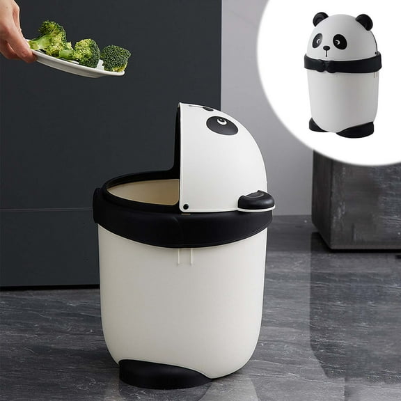 Kitchen Trash Can, Step-On Garbage Can with Lid, Tall Kitchen & Bathroom Trash Can, Small Office Waste Bin - Xuniizn