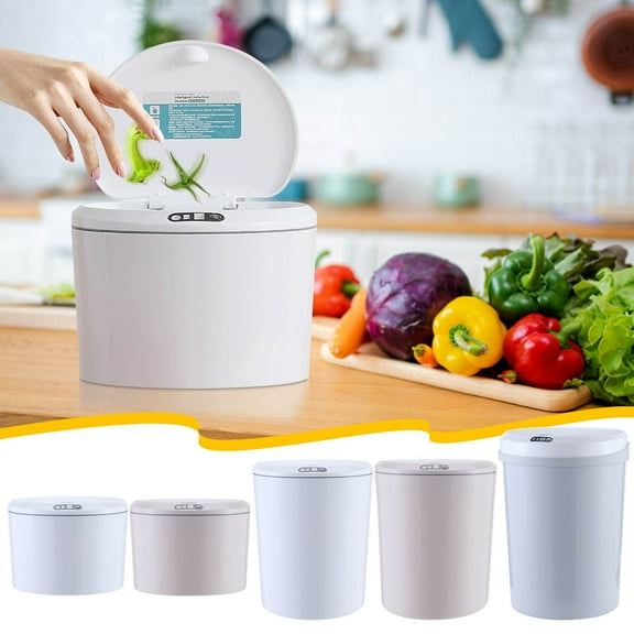 Kitchen Trash Can, Step-On Garbage Can with Lid, Tall Kitchen & Bathroom Trash Can, Small Office Waste Bin - Xuniizn