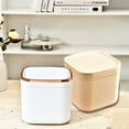 thumbnail image 1 of Kitchen Trash Can, Step-On Garbage Can with Lid, Tall Kitchen & Bathroom Trash Can, Small Office Waste Bin, Yellow - Xuniizn, 1 of 9