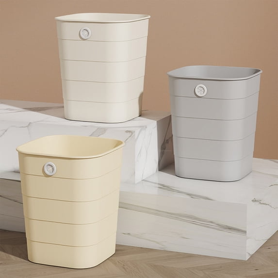 Kitchen Trash Can, Step-On Garbage Can with Lid, Tall Kitchen & Bathroom Trash Can, Small Office Waste Bin, Yellow - Xuniizn