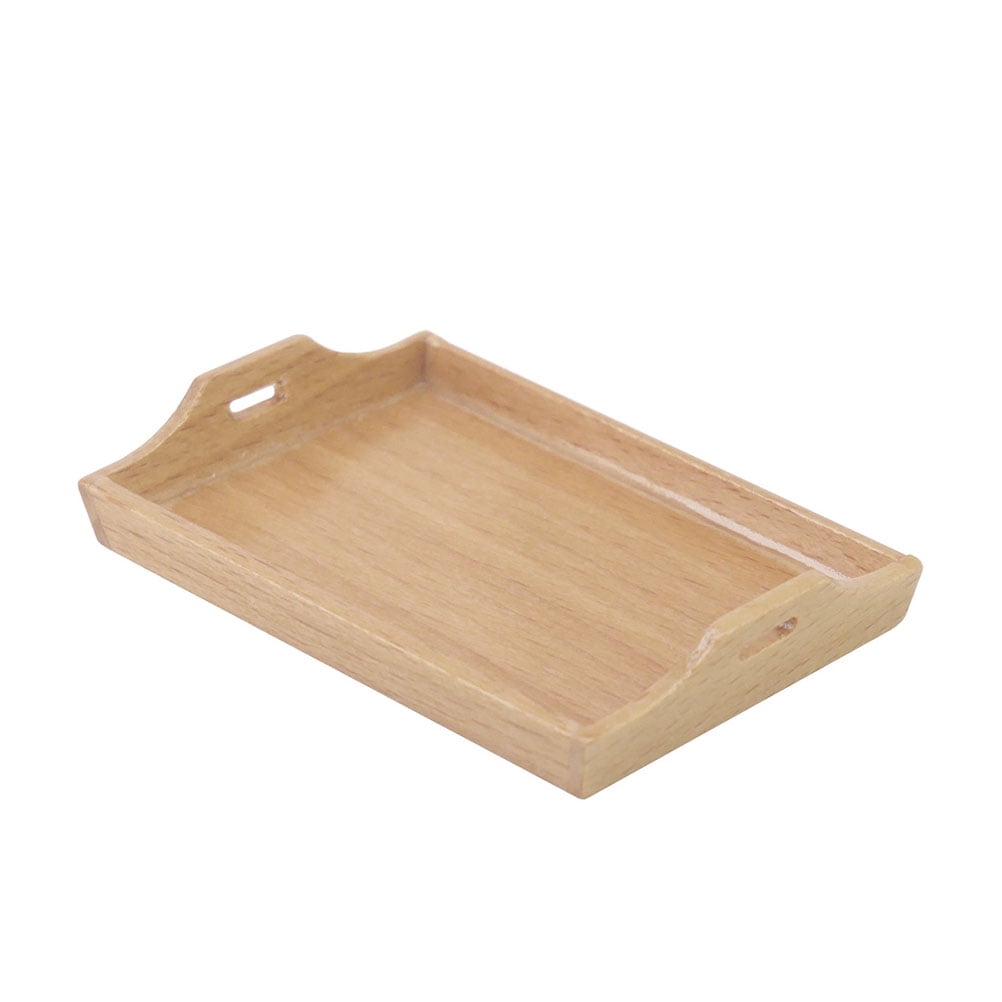 Wooden Kitchen Tray for Breakfast, Food Serving, Dinner in Bedroom