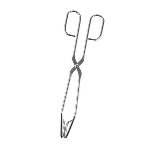 Kitchen Triangle Tong Serving Plier Food Clip Stainless Steel Serrated Tips for Home Restaurant BBQ 30cm