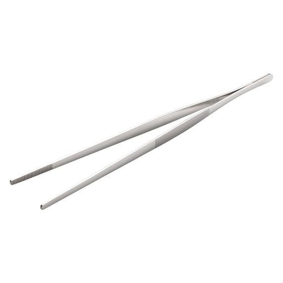 Kitchen Tweezers 11.8inch,Cooking Tweezers, stainless steel barbecue tweezers, professional kitchen tweezers long-handled food tweezers, multi-function barbecue tweezers